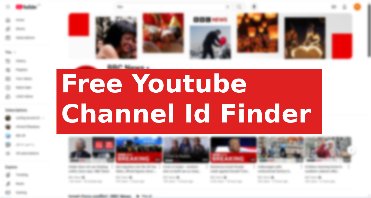 free Youtube channel id finder 